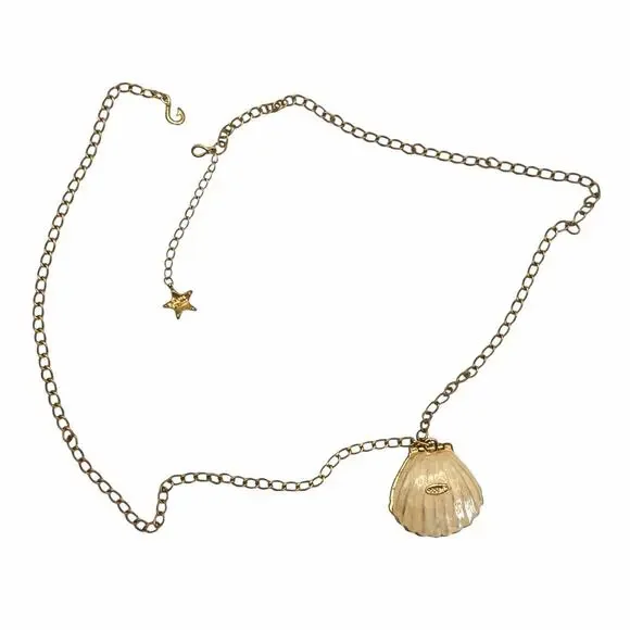 Disney Couture Mermaid Clamshell Ariel Necklace Anything for Love Pendant Whimsy - Picture 4 of 10